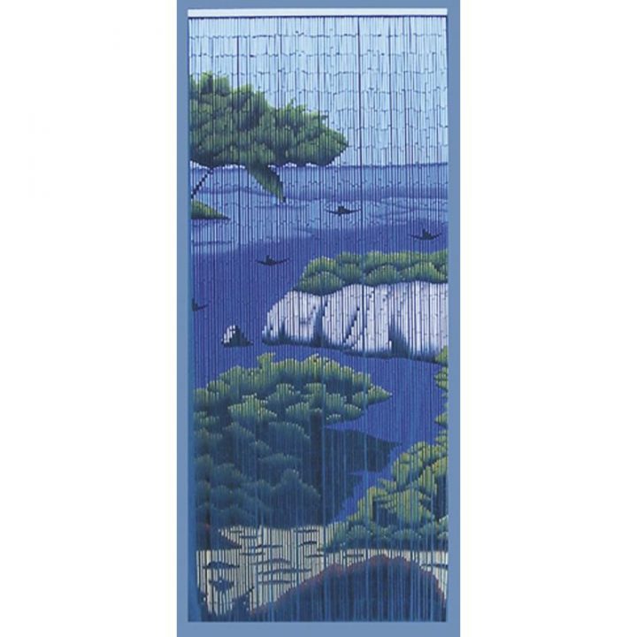 Rideau De Porte Mer En Bambou – Nri1790 | Aubry-Gaspard à Rideau Porte Bambou