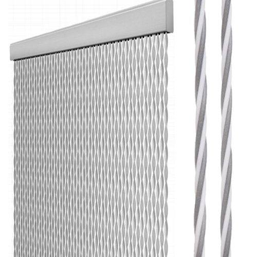 Rideau De Porte String Gris Blanc 60X190Cm Camping-Car à Rideaux De Porte D Entrée