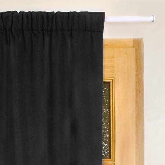 Rideau De Porte Thermique (100 X H220 Cm) Igloo Noir pour Rideau Thermique Gifi Avis