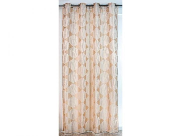 Rideau Déco "Madrid" À Formes "Géométriques" 140 X 260 Cm destiné Rideau Forme Geometrique