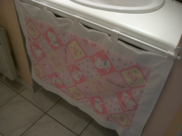 Rideau D'Évier – Kitty Et Cie encequiconcerne Tringle Rideau Sous Evier