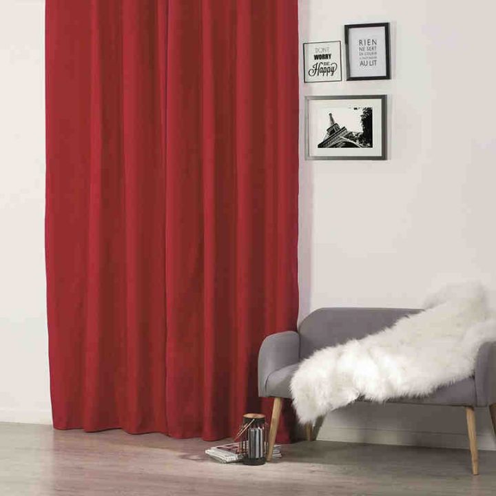 Rideau Doublure Polaire Isolant Thermique Prêt À Poser concernant Rideau Doublé Polaire