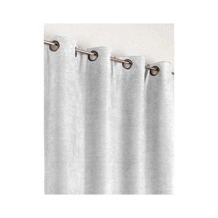 Rideau Écru Isolant Thermique Occultant Uni destiné Rideau Fourrure