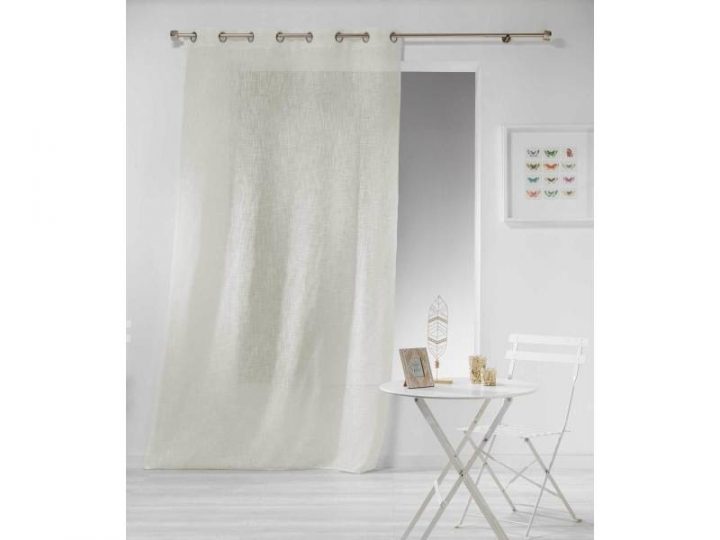 Rideau Effet Lin 140 X 280 Cm – Vente De Rideau, Voilage tout Rideau Effet Lin