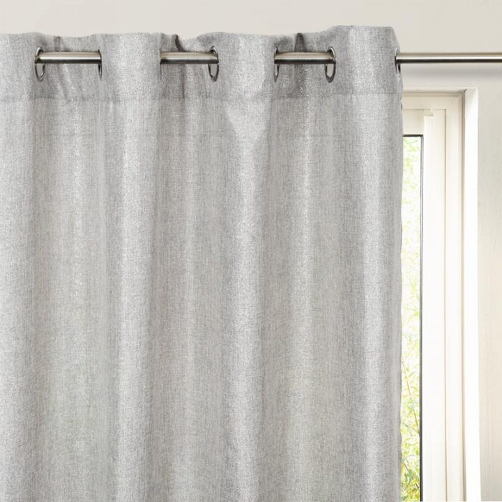 Rideau Effet Lin À Paillettes Boreal – L'Incroyable destiné Rideau Effet Lin