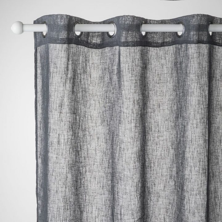 Rideau Effet Lin Gris Ardoise Caraz 140X240 Cm | Kalico concernant Rideau Voilage Effet Lin Rideau Effet Lin Gris Ardoise Caraz 140X240 Cm | Kalico concernant Rideau Voilage Effet Lin