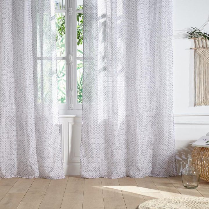 Rideau Effet Lin Gris Clair Varkalo 140X240 Cm | Kalico intérieur Rideau Effet Lin