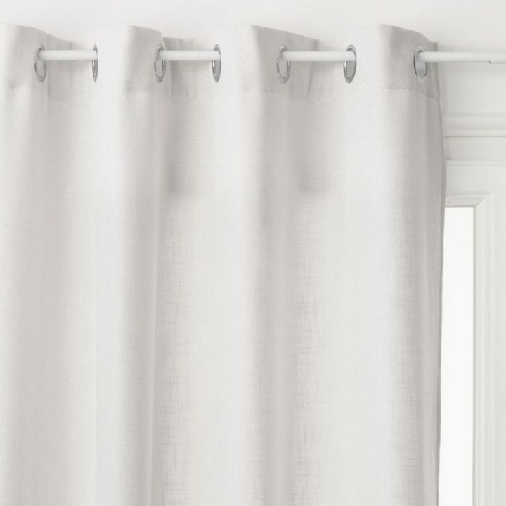 Rideau Effet Lin Ivoire Leon 140X260 Cm | Kalico à Rideau Effet Lin
