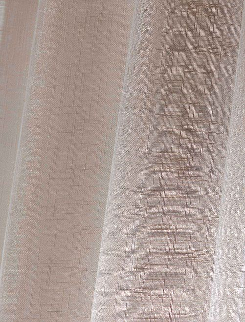 Rideau Effet Lin Linge De Lit – Beige – Kiabi – 15,00€ concernant Rideau Lin Beige