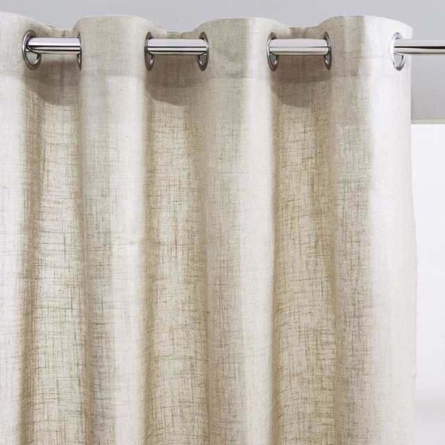 Rideau Effet Lin Œillets, Briillance Naturel/Argent La avec Rideaux Lin Blanc Cassé Rideau Effet Lin Œillets, Briillance Naturel/Argent La avec Rideaux Lin Blanc Cassé