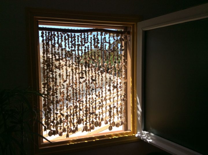 Rideau En Bois Flotté + Coquillages + Coraux: Créé Par dedans Rideau De Perles De Bois Provençaux