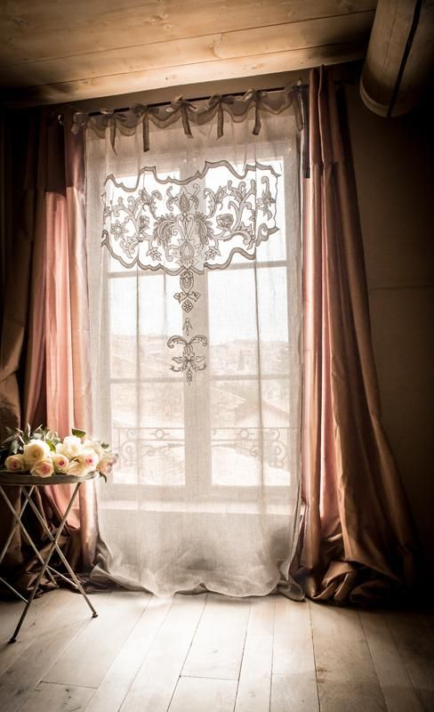 : Rideau En Lin Beige Naturel Louise 140 X 280 Cm encequiconcerne Rideau En Lin Beige