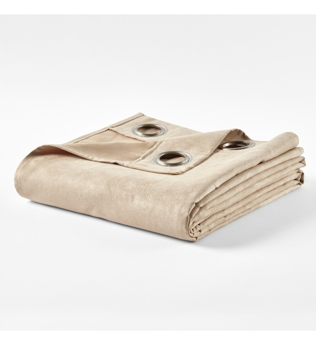 Rideau En Suédine Œillets Kala La Redoute Interieurs Beige serapportantà Rideau Suedine Rideau En Suédine Œillets Kala La Redoute Interieurs Beige serapportantà Rideau Suedine