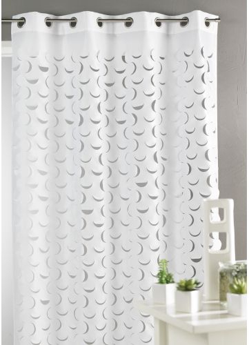 Rideau En Taffetas Léger Découpe Laser (Mandarine) En 2020 dedans Rideau Leger Rideau En Taffetas Léger Découpe Laser (Mandarine) En 2020 dedans Rideau Leger