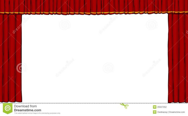 Rideau En Théâtre Illustration De Vecteur. Illustration Du pour Rideau Theatre