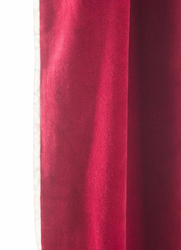 Rideau En Velours Framboise Tosca tout Rideau Framboise