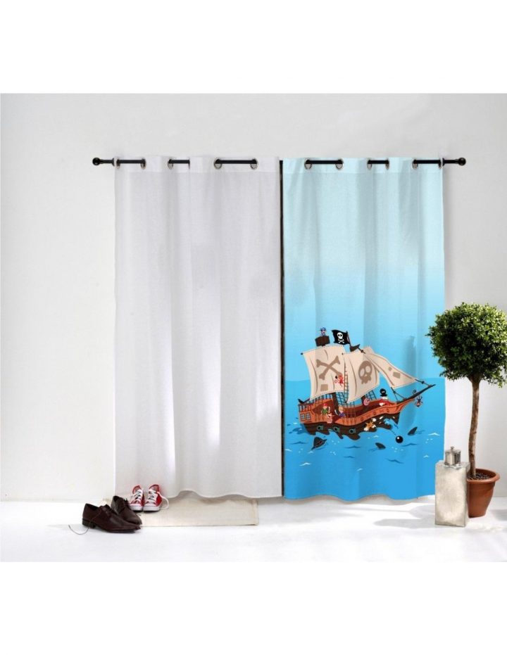 Rideau Enfant: Bateau Pirate serapportantà Rideau Enfant Vert