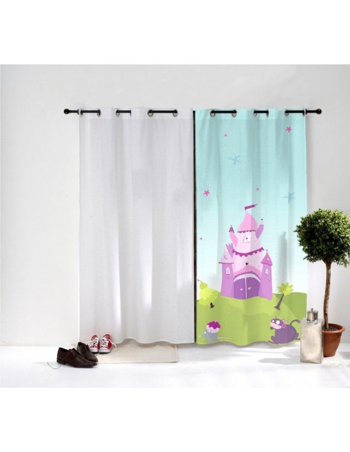 Rideau Enfant: Château De Princesse avec Rideau Enfant Fille