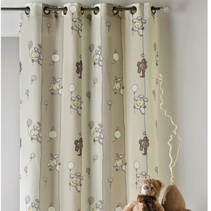 Rideau Enfant Imprimé Mouton (135X260 Cm) Linder intérieur Rideaux Occultants Enfants Rideau Enfant Imprimé Mouton (135X260 Cm) Linder intérieur Rideaux Occultants Enfants