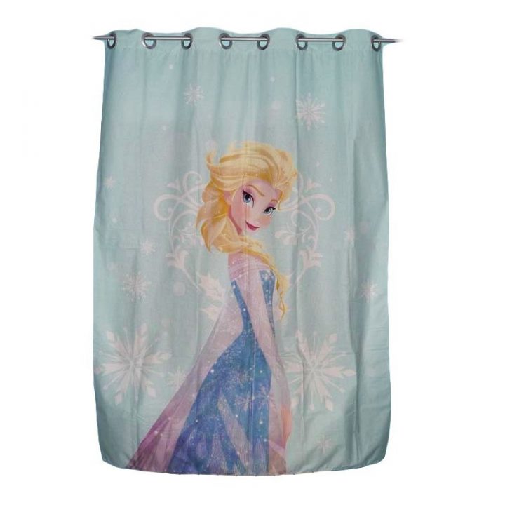 Rideau Enfant – Reine Des Neiges – (130 X 190 Cm) pour Rideau Enfant Fille