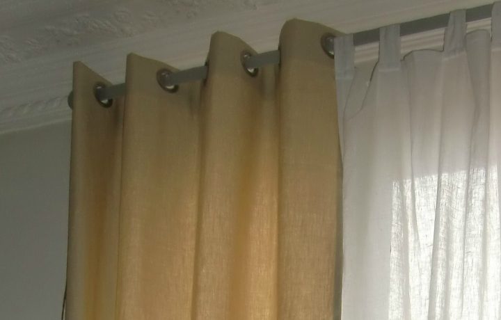 Rideau Et Voilage En Lin – Blanche L'A Fait intérieur Rideau Double Voilage
