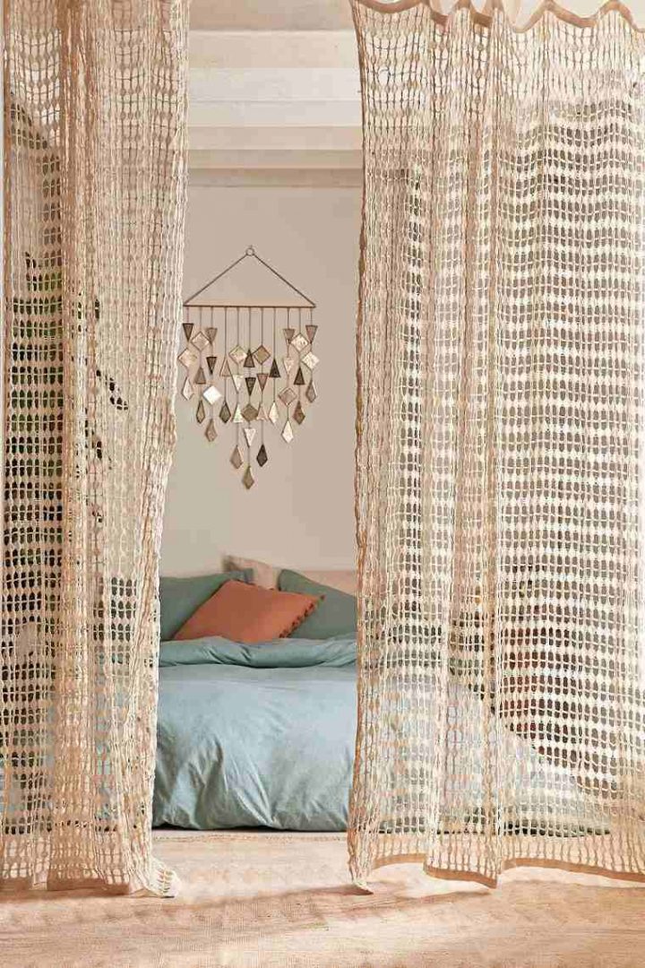 Rideau Exotique Pour Un Décor Boho Chic, Ethnique Ou Naturel avec Rideau Ethnique