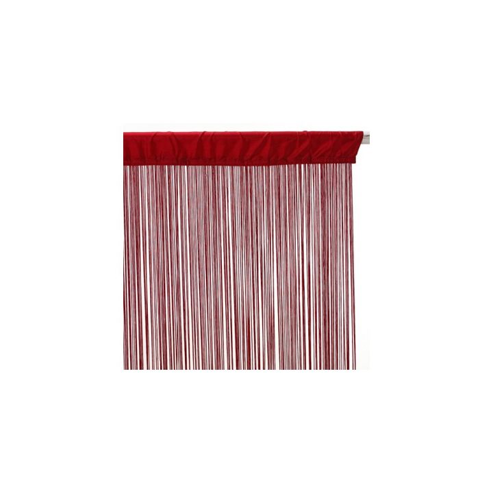 Rideau Fils – 90 X 200 Cm – Rouge – Decoandgo à Rideaux De Fils Rideau Fils – 90 X 200 Cm – Rouge – Decoandgo à Rideaux De Fils