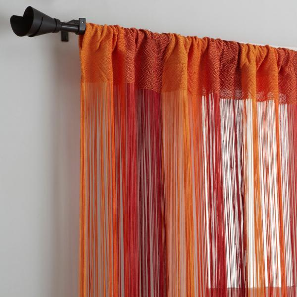 Rideau-Fils Passe-Tringle – Orange | 3 Suisses pour Rideaux À Fils