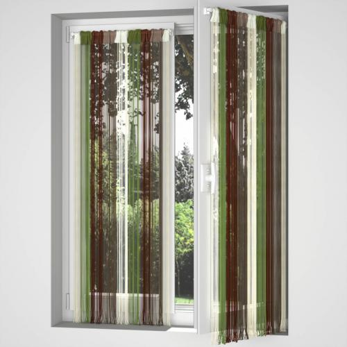 Rideau-Fils Rayé Passe-Tringle | 3 Suisses encequiconcerne Rideau Passe Tringle