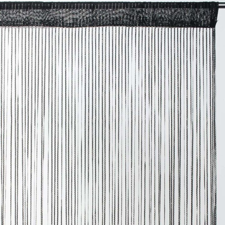 Rideau Fils Uni Brillant – Noir – Dimensions : 90X240 Cm serapportantà Rideau Occultant 90X240