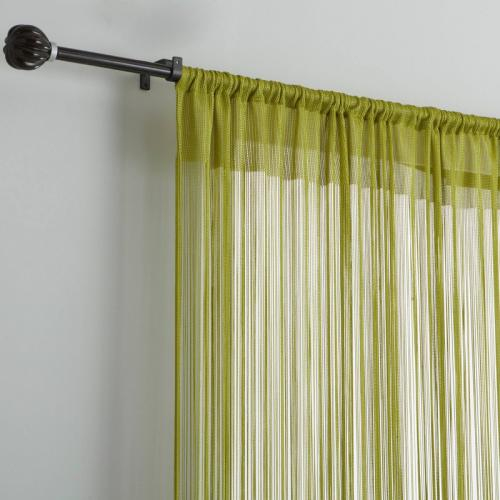 Rideau-Fils Uni Passe-Tringle – Vert | 3 Suisses à Rideau Passe Tringle