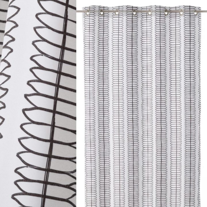 Rideau Geometrique Maya Raye N & B 140X260Cm – Déco Pas dedans Rideau Geometrique Rideau Geometrique Maya Raye N & B 140X260Cm – Déco Pas dedans Rideau Geometrique