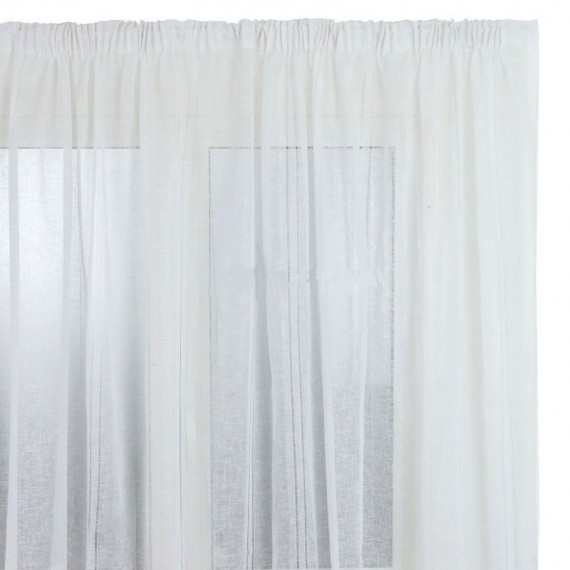 Rideau Grande Largeur Galon Fronceur Jour De Lin (300X240 Cm) dedans Rideaux Grande Hauteur