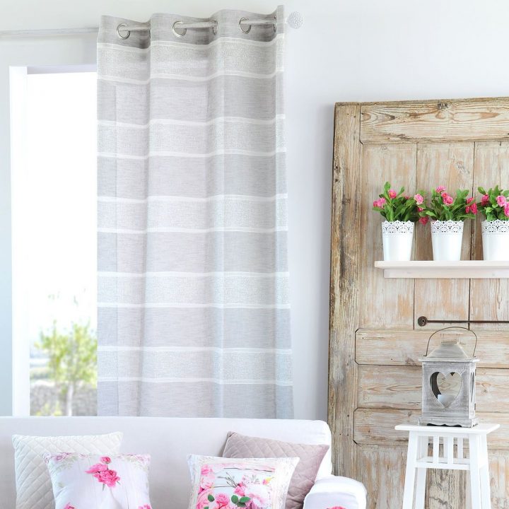 Rideau Gris Scintillant Effet Lin Capeline 140X260 Cm | Kalico tout Rideau Voilage Effet Lin Rideau Gris Scintillant Effet Lin Capeline 140X260 Cm | Kalico tout Rideau Voilage Effet Lin