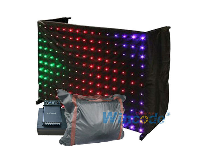 Rideau Ignifuge En Vision Du Tissu P5 Led, Rideau Visuel tout Rideau En Organza Lumineux