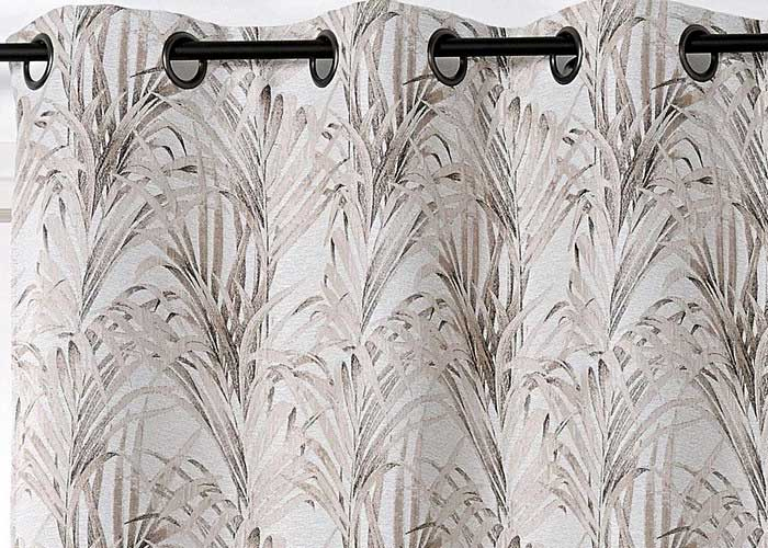 Rideau Imprimé Feuillage Exotique Tropico 135X250 Cm Prêt dedans Rideaux Feuillage Tropical