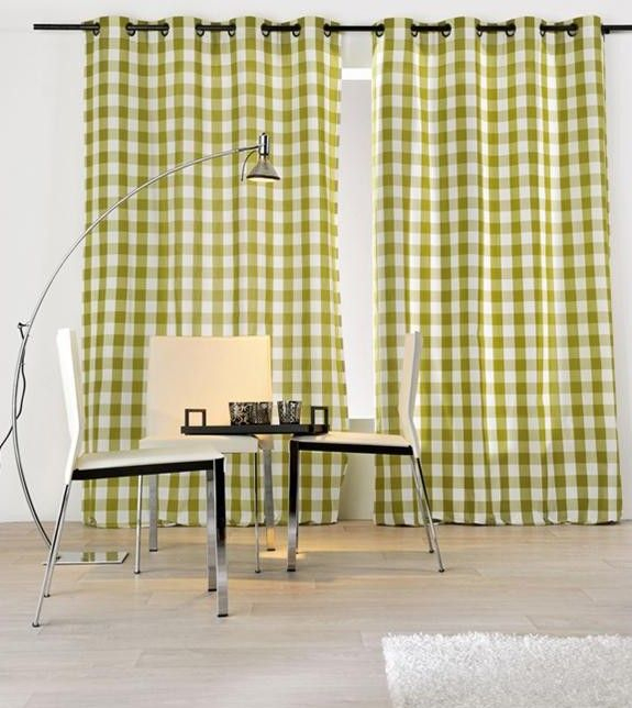 Rideau Imprimé Vichy Oeillets 145 X 260Cm Rideau pour Rideau Vichy Rideau Imprimé Vichy Oeillets 145 X 260Cm Rideau pour Rideau Vichy