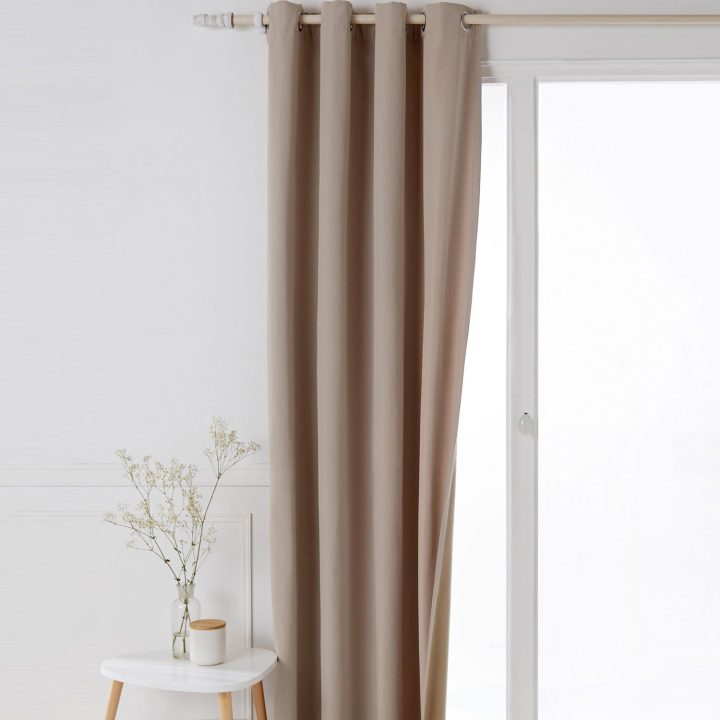 Rideau Isolant Et Obscurcissant Double Face – Blancheporte encequiconcerne Rideau Doublé Polaire