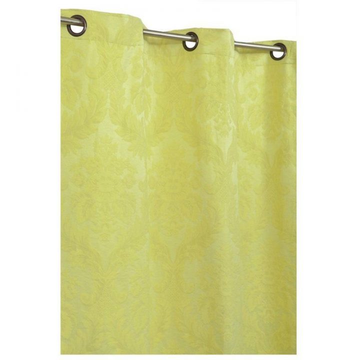 Rideau Jacquard 6 Oeillets 135 X 240 Cm Motif Floral Vert intérieur Rideau Vert Anis Rideau Jacquard 6 Oeillets 135 X 240 Cm Motif Floral Vert intérieur Rideau Vert Anis