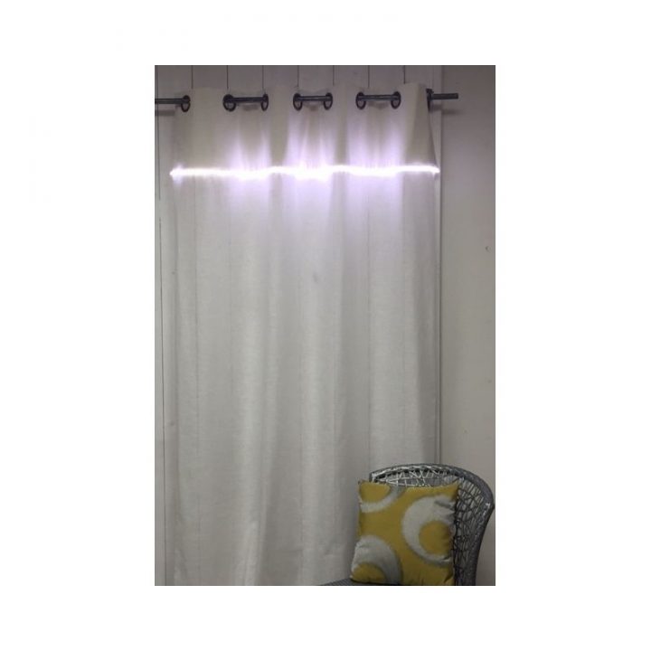 Rideau Led Lumineux Horizontal En Aspect Lin | Led concernant Rideau En Organza Lumineux