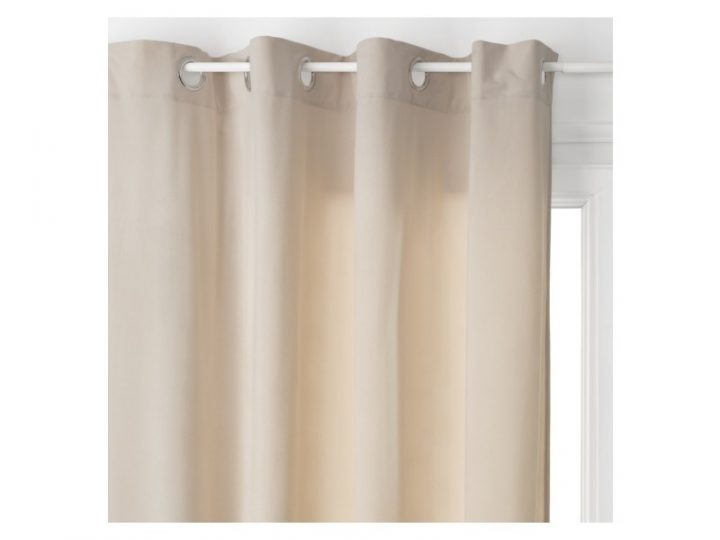 Rideau "Lilou" Effet Velours 140 X 260 Cm – Couleur dedans Rideau Velours Beige Rideau "Lilou" Effet Velours 140 X 260 Cm – Couleur dedans Rideau Velours Beige