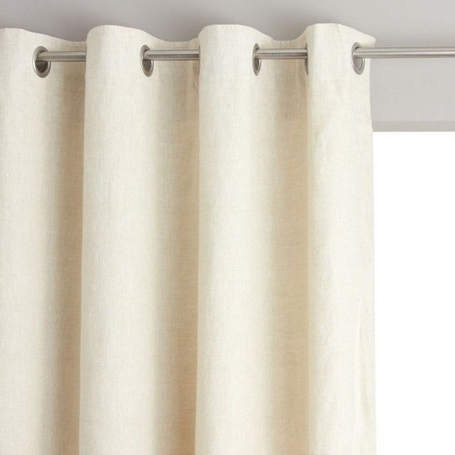 Rideau Lin Lavé Doublé, À Œillets, Private Am.pm | Rideau à Rideaux En Lin Pas Cher Rideau Lin Lavé Doublé, À Œillets, Private Am.pm | Rideau à Rideaux En Lin Pas Cher