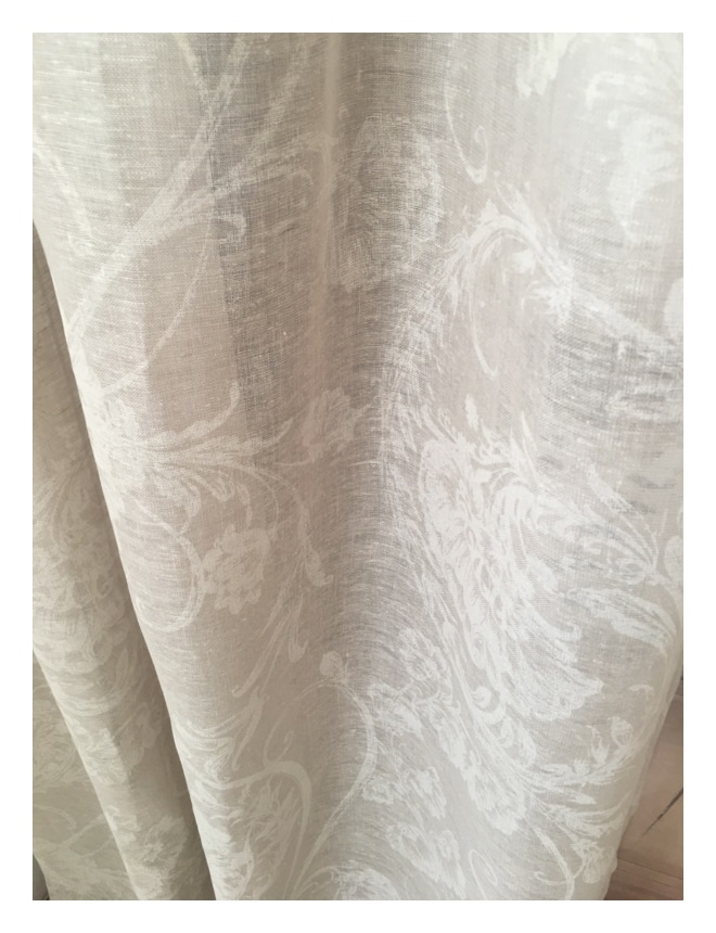 Rideau Lin Modèle Nice Beige 135X260Cm – Le Monde De Rose concernant Rideau Lin Beige