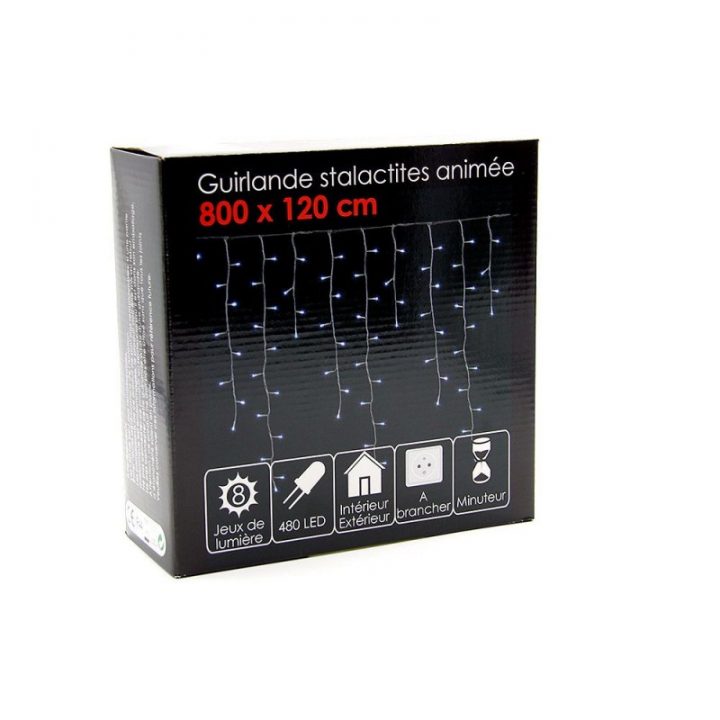 Rideau Lumineux Blanc 4, 6, 8 Ou 10 Mètres | Achat Pas destiné Rideau Electrique Interieur