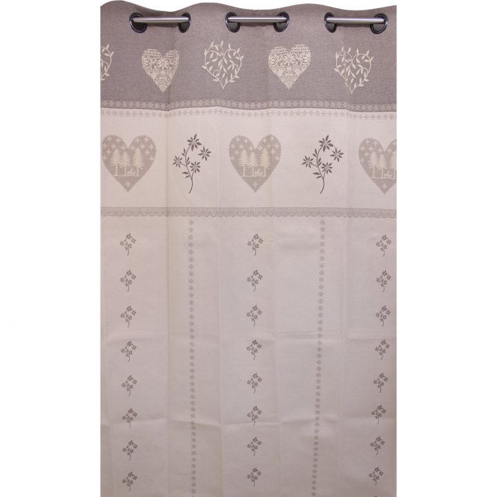 Rideau Modane Beige 135X260 avec Rideaux Style Montagnard Rideau Modane Beige 135X260 avec Rideaux Style Montagnard