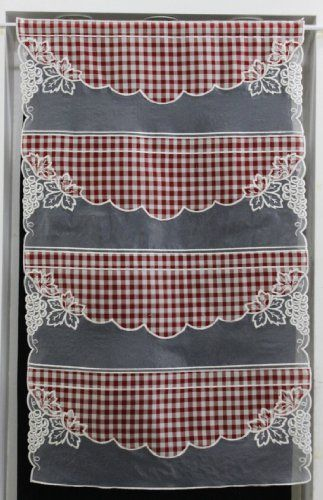 Rideau Modulable Etamine Vichy Rouge Et Organza Brodé 59 pour Rideau Vichy Rideau Modulable Etamine Vichy Rouge Et Organza Brodé 59 pour Rideau Vichy