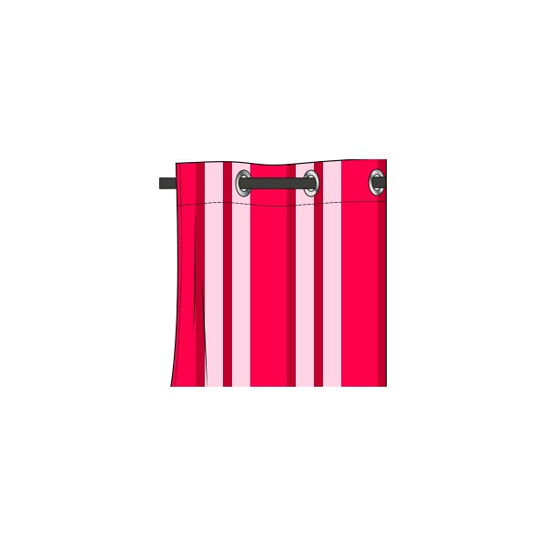 Rideau Motif Baya Fushia Bonbon – Deco-Tissus pour Rideau Fushia