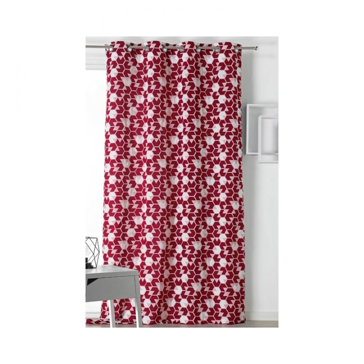 Rideau Motif Géométrique Contemporain Rouge à Rideaux Motif Geometrique Rideau Motif Géométrique Contemporain Rouge à Rideaux Motif Geometrique
