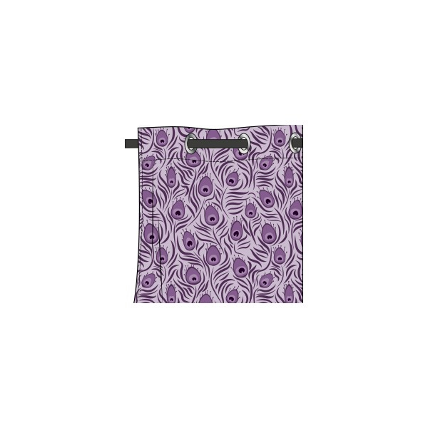 Rideau Motif Paon Mauve Glycine – Deco-Tissus avec Rideau Mauve Rideau Motif Paon Mauve Glycine – Deco-Tissus avec Rideau Mauve