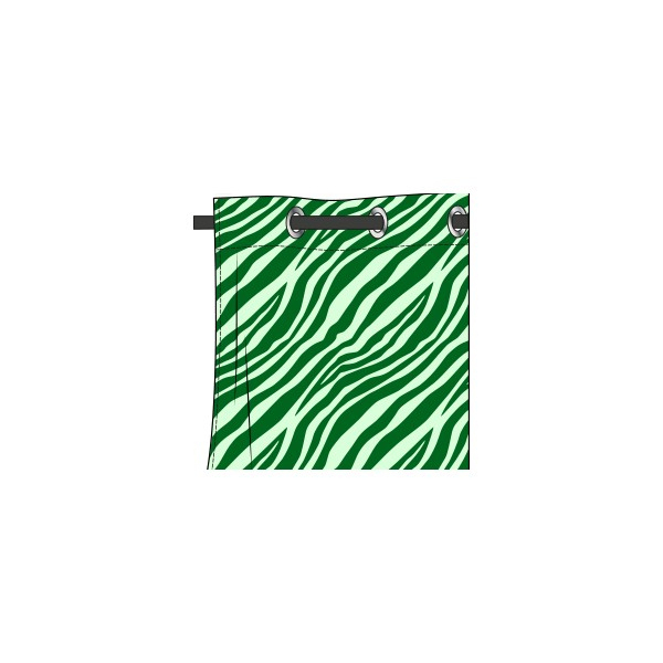 Rideau Motif Zèbre Vert Prairie – Deco-Tissus avec Rideau Zebre